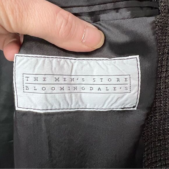 Men's Joseph Abboud 3 Button Tweed Tan/Brown Wool Blazer Size 44R - Picture 7 of 12